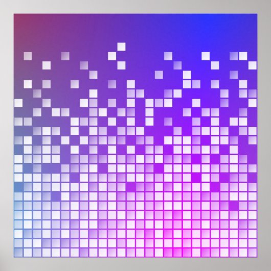 Lila Blöcke Poster (Vorne)