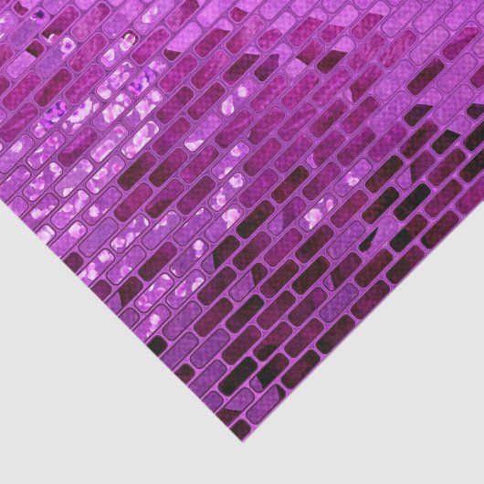 Lila Blockschimmer-Muster Seidenpapier (Ausschnitt)