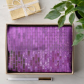 Lila Blockschimmer-Muster Seidenpapier (Geschenk)