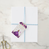 Lila Blonde Hair Princess 16 . Geburtstag Geschenkanhänger (Mit Garn)