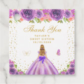 Lila Blonde Hair Princess 16 . Geburtstag Geschenkanhänger (Vorderseite)