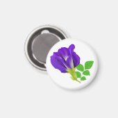 Lila Bloom Floral Geschenkwrap Magnet (Vorderseite/Rückseite)