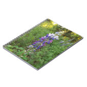 Lila Bloom Spiral Notebook Notizblock (Linke Seite)