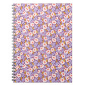 Lila Blossom Spiral-Bound Journal Notizblock (Vorderseite)