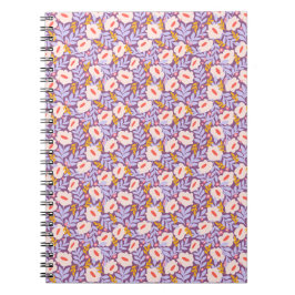 Lila Blossom Spiral-Bound Journal Notizblock