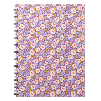 Lila Blossom Spiral-Bound Journal Notizblock