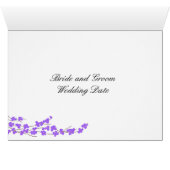 Lila Blossom- und Herztisch-Sitzzahl (Innenansicht Horizontal (Unten))