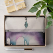 Lila Blue Beautiful Goth Performer Decoupage Seidenpapier (Geschenk)