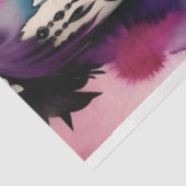 Lila Blue Beautiful Goth Performer Decoupage Seidenpapier (Ausschnitt)