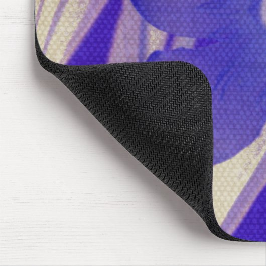 Lila Blue Blume Mousepad (Ecke)