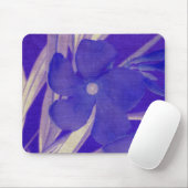Lila Blue Blume Mousepad (Mit Mouse)