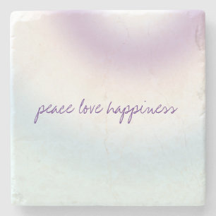 Lila Blue Blush Gefärbte Krawatte Steinuntersetzer