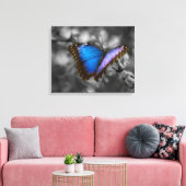 Lila Blue Butterfly Leinwanddruck (Insitu (Wohnzimmer))