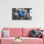 Lila Blue Butterfly Leinwanddruck (Insitu (Wohnzimmer))