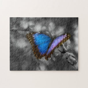 Lila Blue Butterfly Puzzle