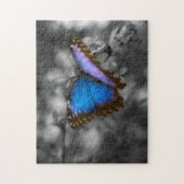 Lila Blue Butterfly Puzzle (Vertikal)