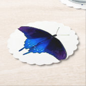 Lila Blue Butterfly-Untersetzer (Set von 6 Jahren) Untersetzer (angewinkelt)