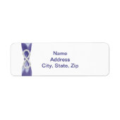 Lila Blue Diamond Infinity Address Labels (Vorne)
