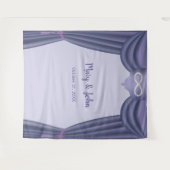 Lila Blue Diamond Unendlichkeit - Hintergrund für  Wandteppich (Vorderseite (Horizontal))