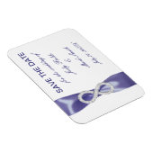 Lila Blue Diamond Unendlichkeit Speichern Sie das  Magnet (Rechte Seite)