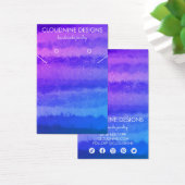 Lila Blue Earring Necklace Juwelier Display Card (Schreibtisch)