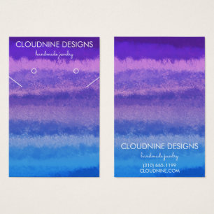 Lila Blue Earring Necklace Juwelier Display Card