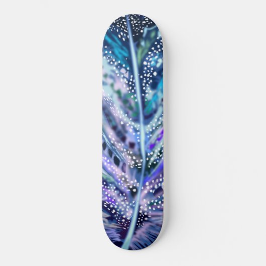 Lila Blue Feather Skateboard-Geschenk Skateboard (Vorderseite)
