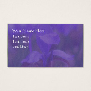 Lila Blue Flag Iris Blume Business Card
