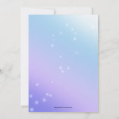 Lila Blue Foto Einladung zum Geburtstag (Rückseite)