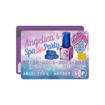 Lila & Blue Girl VIP Kreditkarte Wellness-Center P