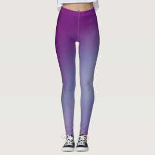 Lila Blue Gradient Ombre Leggings