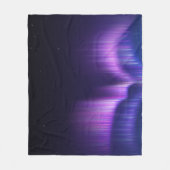 Lila Blue Haze Sky - Polarlichter Fleecedecke (Vorderseite)