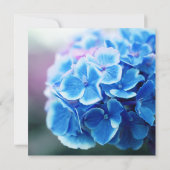 Lila-Blue-Hydrangea-Brautparty Einladung (Rückseite)