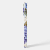 Lila Blue Hydrangea personalisiert iPhone Gehäuse Hülle (Linke Seite)