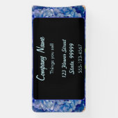 Lila Blue Hydrangeas Bouquets Banner (Vertikal)