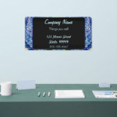 Lila Blue Hydrangeas Bouquets Banner (Messe)