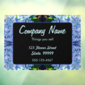 Lila Blue Hydrangeas Bouquets Fensteraufkleber (Blatt 3)