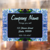 Lila Blue Hydrangeas Bouquets Fensteraufkleber (Blatt 2)