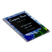 Lila Blue Hydrangeas Bouquets Notizblock (Rechte Seite)