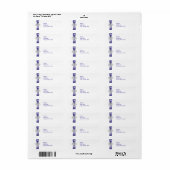 Lila Blue Infinity Heroadress Labels (Vorne)