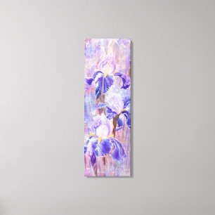 Lila Blue Iris Blume Canvas Print - Malerei Leinwanddruck