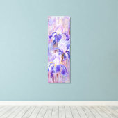 Lila Blue Iris Blume Canvas Print - Malerei Leinwanddruck (Insitu (Holzboden))