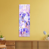 Lila Blue Iris Blume Canvas Print - Malerei Leinwanddruck (Insitu (Wohnzimmer))