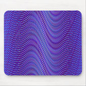 Lila & Blue Lines - Psychedelic, Trippy Stripes Mousepad (Vorne)