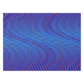 Lila & Blue Lines - Psychedelic, Trippy Stripes Tischdecke (Vorderseite (Horizontal))