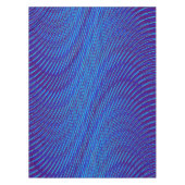 Lila & Blue Lines - Psychedelic, Trippy Stripes Tischdecke (Vorderseite)