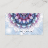 Lila Blue Mandala Visitenkarte (Vorderseite)