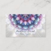 Lila Blue Mandala Visitenkarte (Vorderseite)