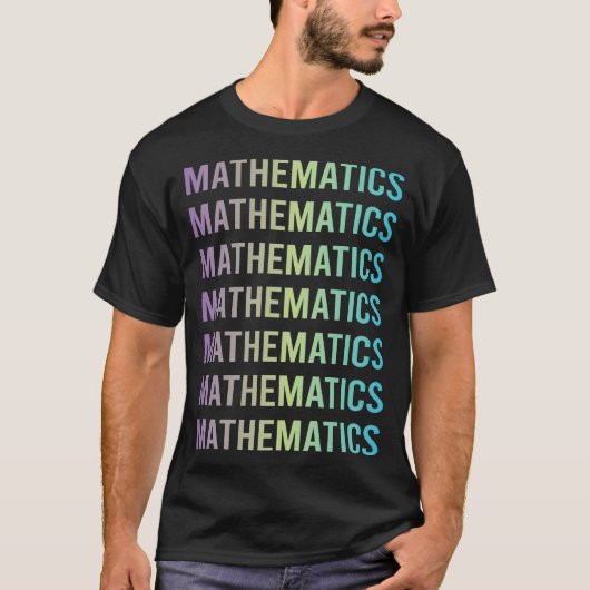 Lila Blue Mathematics Math Math T-Shirt (Vorderseite)