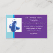 Lila Blue Medical Clogs Uniform Visitenkarte (Vorderseite)